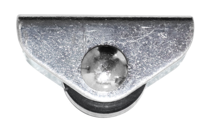 Møbelhjul fast svart 15 mm